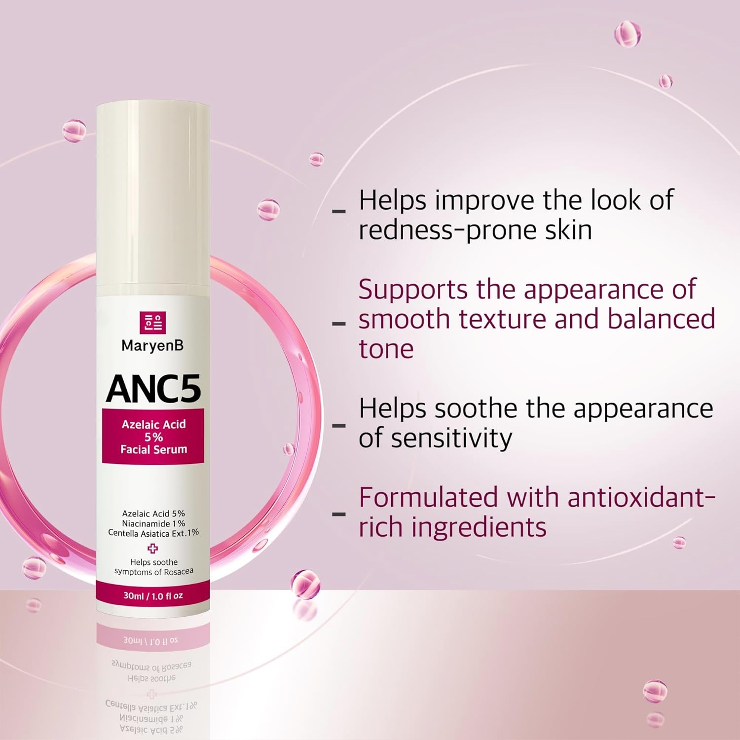 image:imageAzelaic Acid 5 Face Serum with Niacinamide 1 amp Cica 1 Lightweight Hydrating Serum for Sensitive RednessProne amp UnevenLooking Skin 1 Fl Oz 30ml