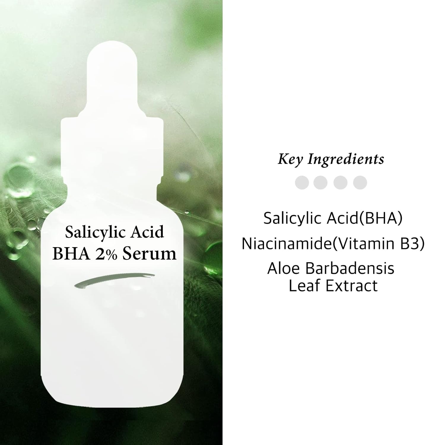 image:imageBHA 2 Pore Care Serum 30ml Salicylic Acid Facial Serum Gentle Exfoliating Formula Hydrating Skin Texture Improvement Blackhead Care All Skin Types 1 Fl Oz 30ml