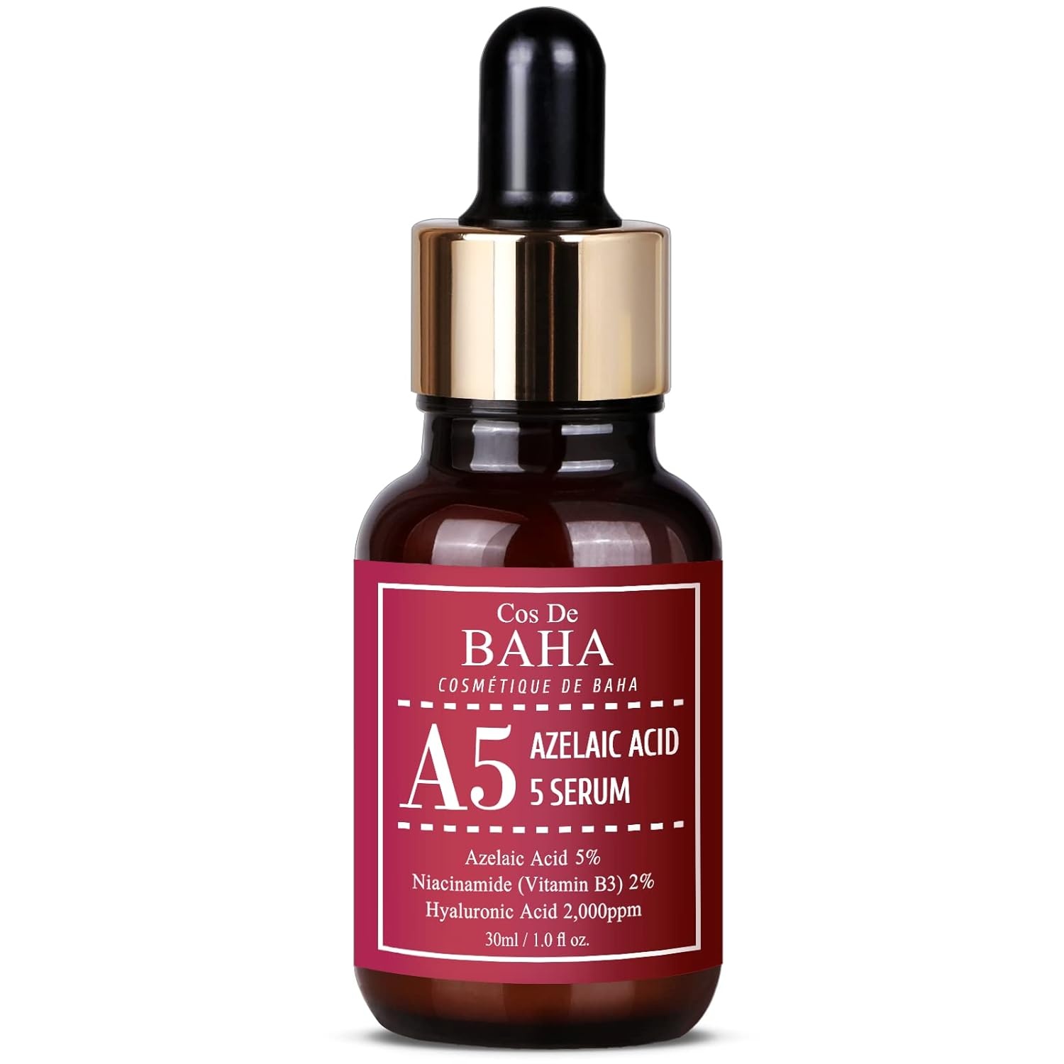 image:imageCos De BAHA Azelaic Acid 5 Serum 1 Fl Oz Niacinamide amp Hyaluronic Acid Face Serum for Uneven Tone Texture amp Oily Skin Lightweight AloeBased Korean Skincare 30 ml
