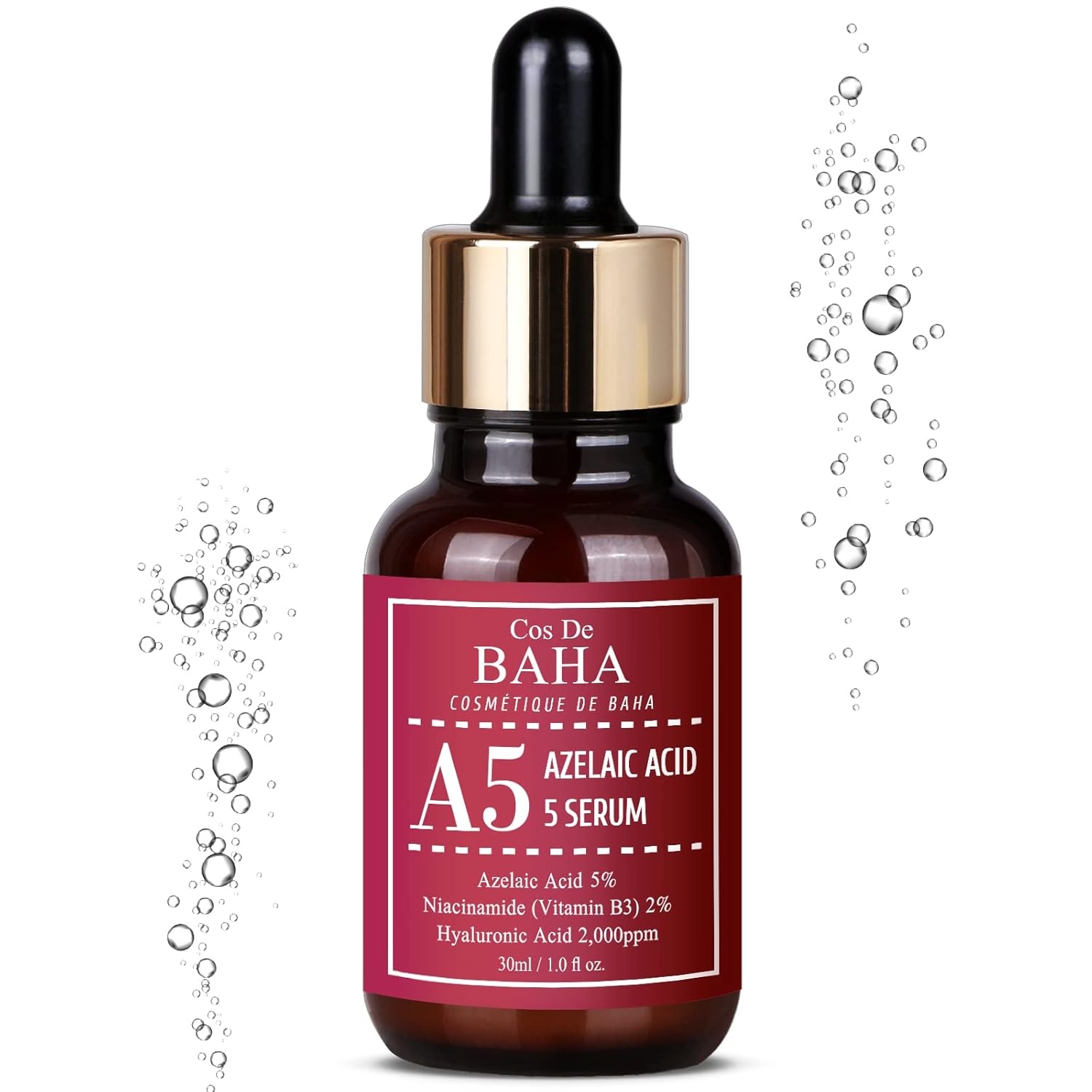 image:imageCos De BAHA Azelaic Acid 5 Serum 1 Fl Oz Niacinamide amp Hyaluronic Acid Face Serum for Uneven Tone Texture amp Oily Skin Lightweight AloeBased Korean Skincare 30 ml