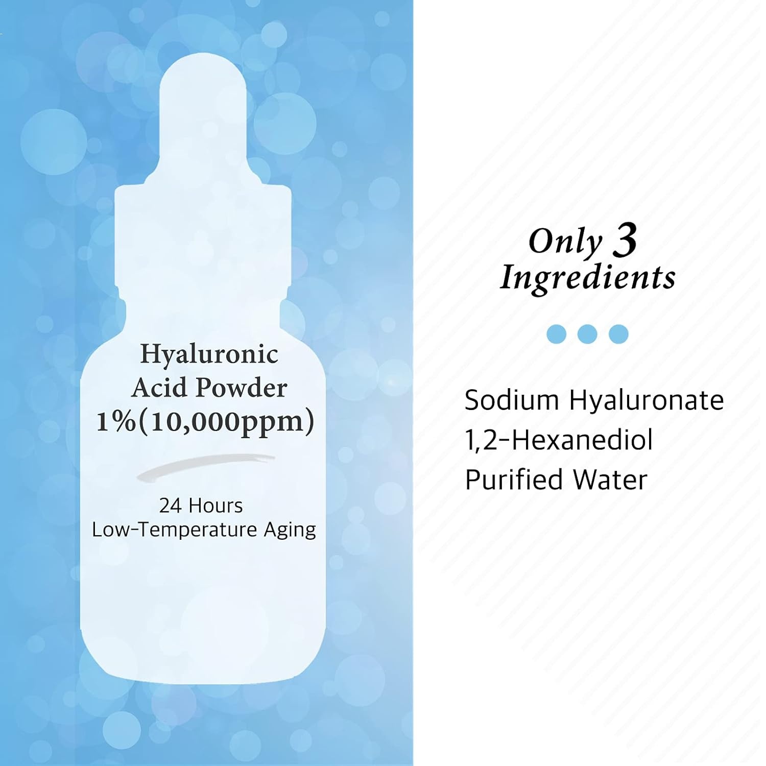image:imageCos De BAHA Hyaluronic Serum 1 Fl Oz Pure Sodium Hyaluronate 10000 ppm Hydrating Face Serum for Dry amp Dehydrated Skin Lightweight FragranceFree Korean Skincare Formula 30 ml