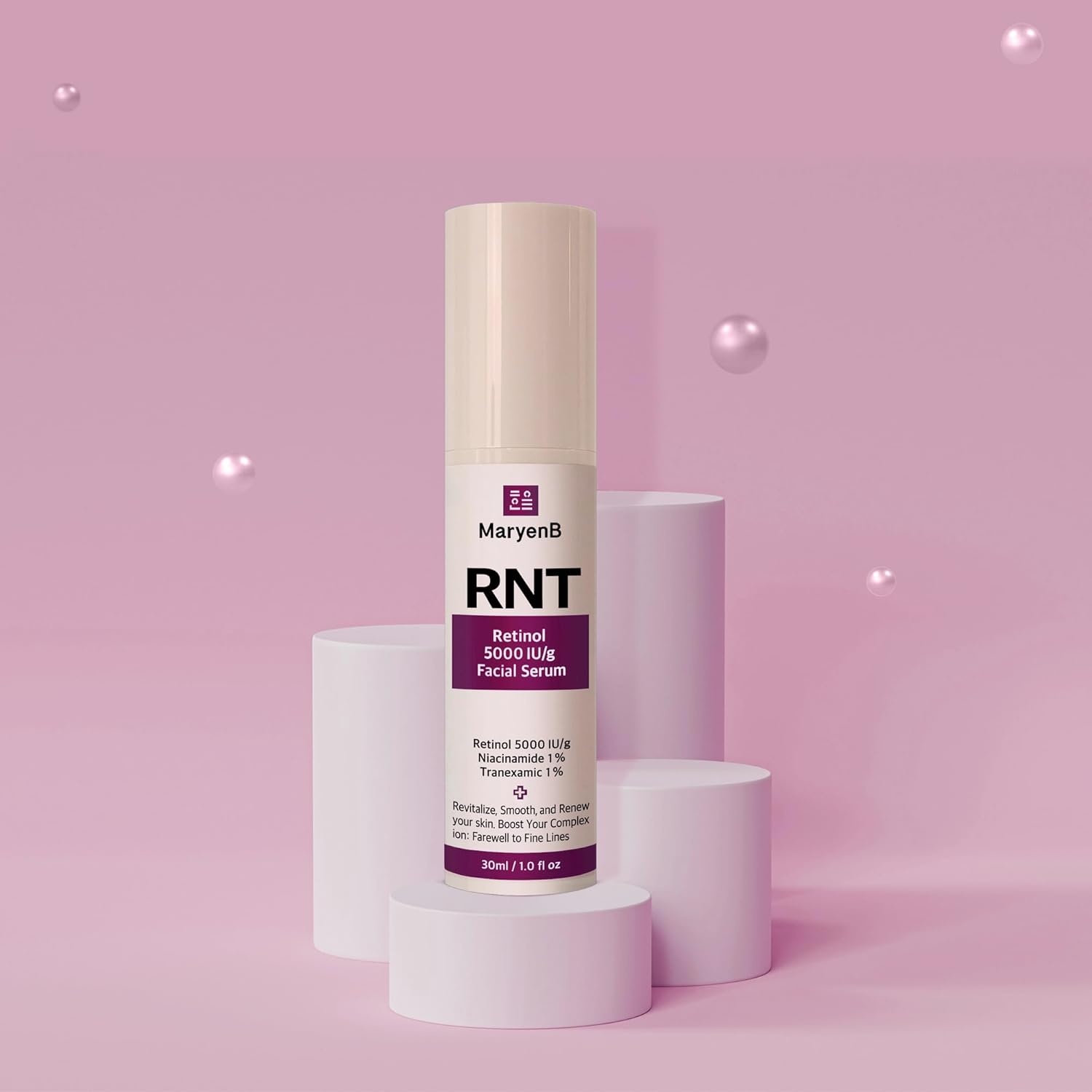 image:imageRetinol 5000IU Niacinamide 1 Tranexamic Acid 1 Face Serum Moisture Enhancing Essence with Hyaluronic Acid Vitamin E Gentle for Daily Skincare 1 Fl Oz 30ml