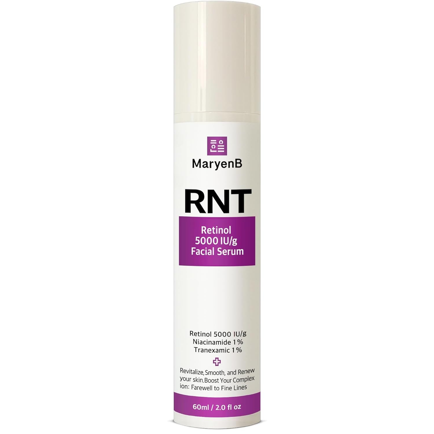 image:imageRetinol 5000IU Niacinamide 1 Tranexamic Acid 1 Face Serum Moisture Enhancing Essence with Hyaluronic Acid Vitamin E Gentle for Daily Skincare 2 Fl Oz 60ml