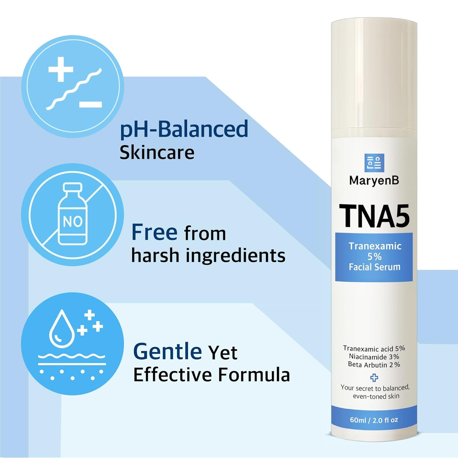 image:imageTranexamic Acid 5TXA Niacinamide 3 Arbutin 2 Serum Hydrating Formula with Aloe Betaine amp Sodium Hyaluronate for Dark Spots Uneven Tone Moisture Care 2 Fl Oz 60ml2 Fl Oz Pack of 1