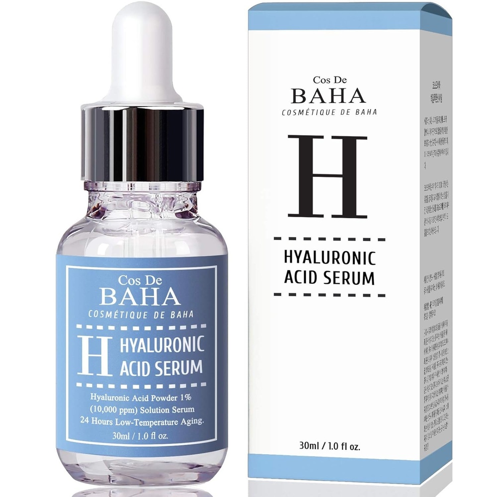 image:imageCos De BAHA Hyaluronic Serum 1 Fl Oz Pure Sodium Hyaluronate 10000 ppm Hydrating Face Serum for Dry amp Dehydrated Skin Lightweight FragranceFree Korean Skincare Formula 30 ml